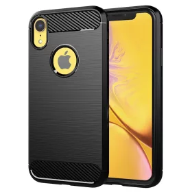 Techsuit - Carbon szilikon tok - iPhone XR - Fekete