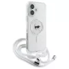 Karl Lagerfeld - IML Crossbody MagSafe (KLHMP16SHCKHNT) - iPhone 16 - Transparent Karl Head