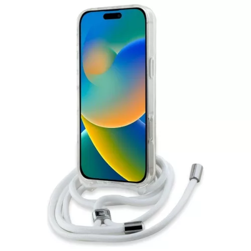 Karl Lagerfeld - IML Crossbody MagSafe (KLHMP16SHCKHNT) - iPhone 16 - Transparent Karl Head