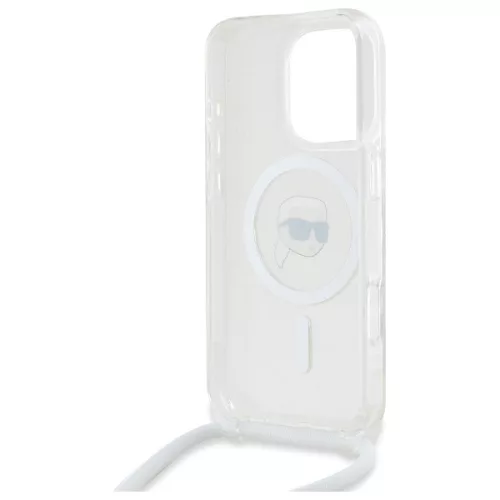 Karl Lagerfeld - IML Crossbody MagSafe (KLHMP16LHCKHNT) - iPhone 16 Pro - Transparent Karl Head