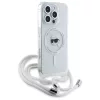 Karl Lagerfeld - IML Crossbody MagSafe (KLHMP16LHCKHNT) - iPhone 16 Pro - Transparent Karl Head