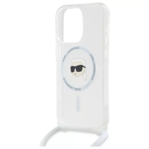 Karl Lagerfeld - IML Crossbody MagSafe (KLHMP16XHCKHNT) - iPhone 16 Pro Max - Transparent Karl Head