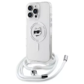   Karl Lagerfeld - IML Crossbody MagSafe (KLHMP16SHCCHNT) - iPhone 16 - Transparent Choupette's Head