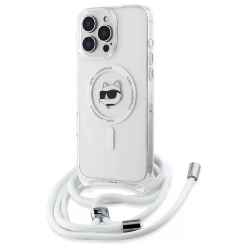 Karl Lagerfeld - IML Crossbody MagSafe (KLHMP16SHCCHNT) - iPhone 16 - Transparent Choupette's Head