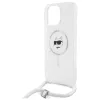 Karl Lagerfeld - IML Crossbody MagSafe (KLHMP16SHCCHNT) - iPhone 16 - Transparent Choupette's Head