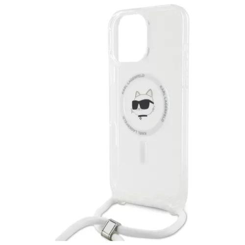 Karl Lagerfeld - IML Crossbody MagSafe (KLHMP16SHCCHNT) - iPhone 16 - Transparent Choupette's Head