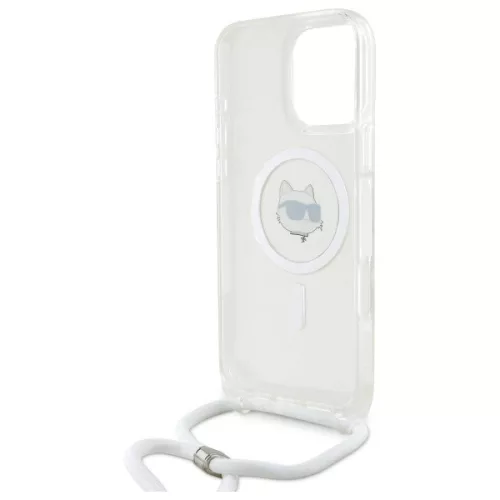 Karl Lagerfeld - IML Crossbody MagSafe (KLHMP16SHCCHNT) - iPhone 16 - Transparent Choupette's Head