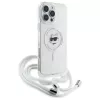 Karl Lagerfeld - IML Crossbody MagSafe (KLHMP16SHCCHNT) - iPhone 16 - Transparent Choupette's Head