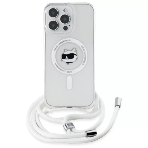 Karl Lagerfeld - IML Crossbody MagSafe (KLHMP16SHCCHNT) - iPhone 16 - Transparent Choupette's Head