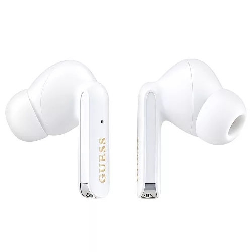 Guess - Wireless Earbuds (GUTWSHDGKEED) - Bluetooth 5.3, TWS, USB-C, with Docking Station, IPX4 - Glitter Gold Gradient