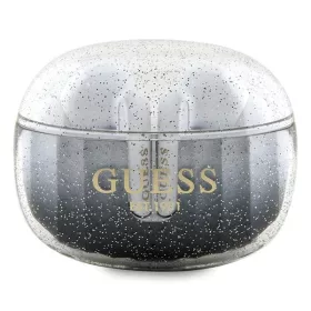   Guess - Vezeték nélküli fülhallgató (GUTWSHDGKEEK) - Bluetooth 5.3, TWS, USB-C, dokkolóállomással, IPX4 - Csillámos fekete színátmenet