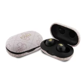   Guess - Vezeték nélküli fülhallgató 4G fém (GUTWSP4EGP) - Dokkolóállomással, Bluetooth 5.3, TWS, ENC, IPX5, 300mAh - Rózsaszín