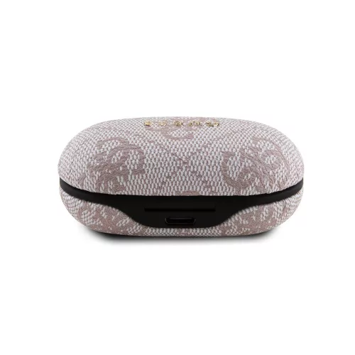 Guess - Vezeték nélküli fülhallgató 4G fém (GUTWSP4EGP) - Dokkolóállomással, Bluetooth 5.3, TWS, ENC, IPX5, 300mAh - Rózsaszín