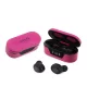 Guess - Vezeték nélküli fülhallgató (GUTWST31EM) - Bluetooth 5.0, TWS, USB-C, LED kijelzővel, dokkolóállomással, IPX4 - Magenta