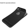Techsuit - Carbon szilikon tok - iPhone 8 Plus - Fekete
