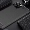Techsuit - Carbon szilikon tok - iPhone 12 Pro Max - Fekete