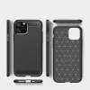 Techsuit - Carbon szilikon tok - iPhone 12 Pro Max - Fekete