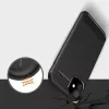 Techsuit - Carbon szilikon tok - iPhone 12 / iPhone 12 Pro - Fekete