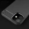 Techsuit - Carbon szilikon tok - iPhone 12 / iPhone 12 Pro - Fekete