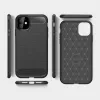 Techsuit - Carbon szilikon tok - iPhone 12 / iPhone 12 Pro - Fekete