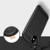 Techsuit - Carbon szilikon tok - iPhone 12 Mini - Fekete
