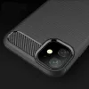 Techsuit - Carbon szilikon tok - iPhone 12 Mini - Fekete