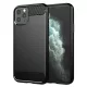 Techsuit - Carbon szilikon tok - iPhone 11 Pro Max - Fekete