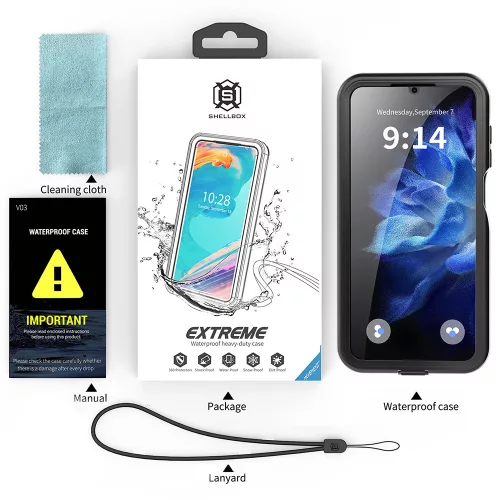 ShellBox - Waterproof IP68 Case - Samsung Galaxy A16 4G / A16 5G - Black