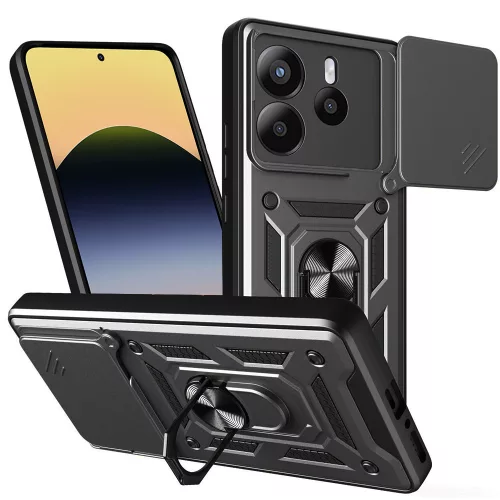 Techsuit - CamShield ütésálló tok - Xiaomi Redmi Note 14 5G - Fekete
