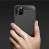 Techsuit - Carbon szilikon tok - iPhone 11 Pro Max - Fekete
