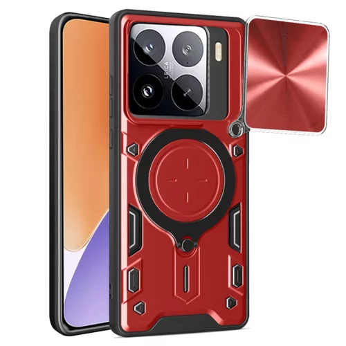 Techsuit - CamGuard Pro tok - Xiaomi 15 - Piros