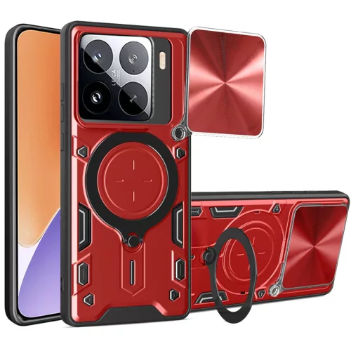 Techsuit - CamGuard Pro tok - Xiaomi 15 - Piros