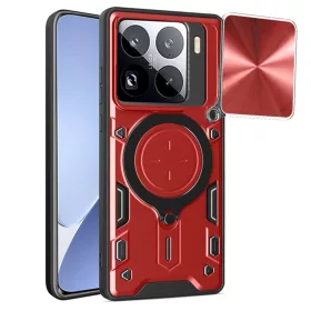   Techsuit - CamGuard Pro ütésálló tok - Xiaomi 15 Pro - Piros