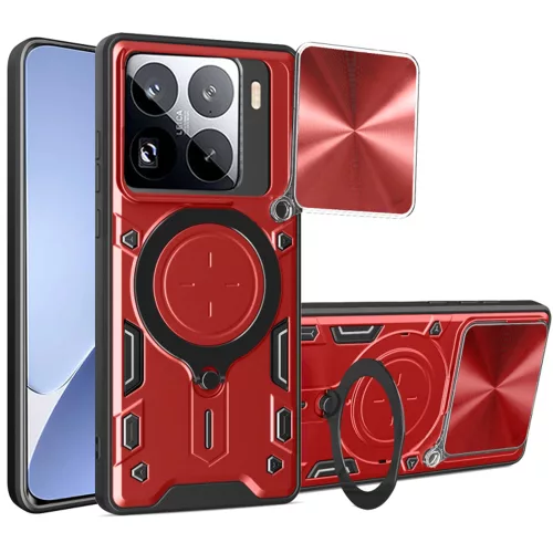 Techsuit - CamGuard Pro tok - Xiaomi 15 Pro - Piros