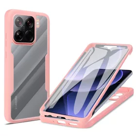   Techsuit - ColorVerse 360 tok kijelzővédővel - Xiaomi 15 Pro - Rózsaszín