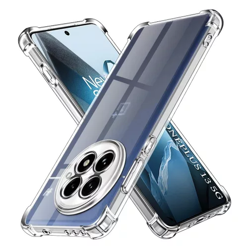 Techsuit - Shockproof Átlátszó Ütésálló Szilikon tok - OnePlus 13 - Átlátszó