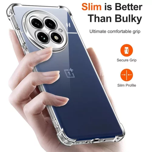 Techsuit - Shockproof Átlátszó Ütésálló Szilikon tok - OnePlus 13 - Átlátszó