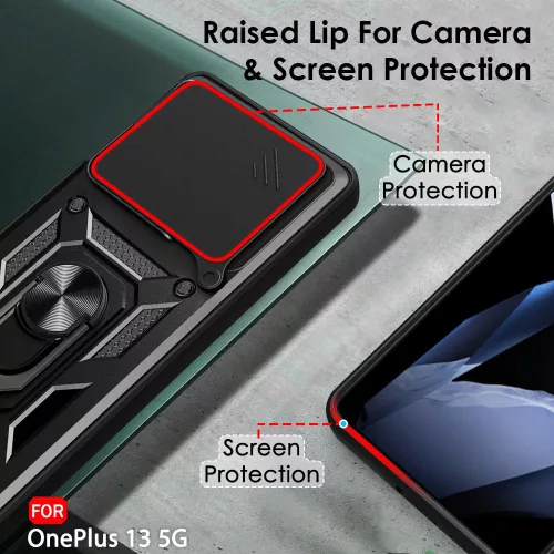 Techsuit - CamShield ütésálló tok - OnePlus 13 - Fekete