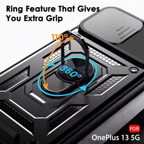 Techsuit - CamShield ütésálló tok - OnePlus 13 - Fekete