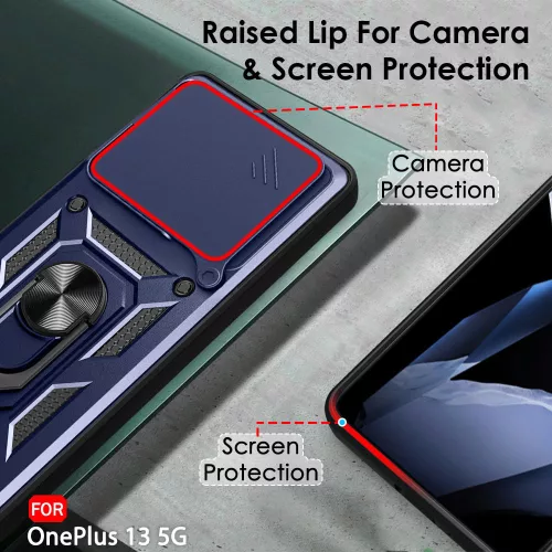 Techsuit - CamShield ütésálló tok - OnePlus 13 - Kék