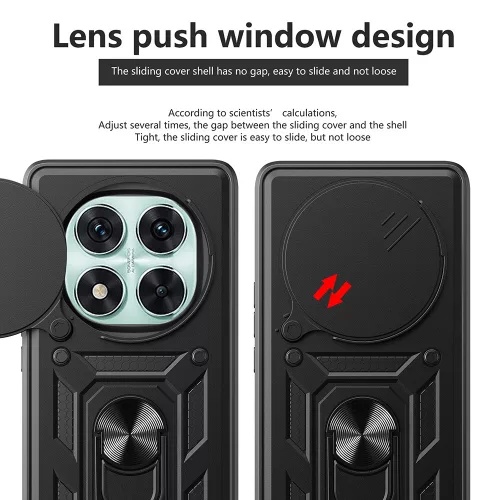 Techsuit - CamShield ütésálló tok - Honor Magic7 Pro - Fekete