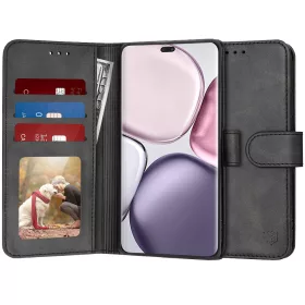   Techsuit - Diary Book kinyitható tok - Honor Magic7 Lite / X9c - Fekete