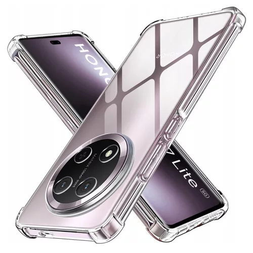 Techsuit - Shockproof Átlátszó Ütésálló Szilikon tok - Honor Magic7 Lite / X9c - Átlátszó