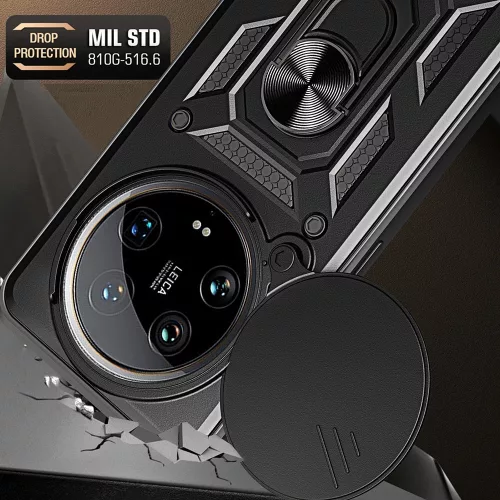 Techsuit - CamShield ütésálló tok - Honor Magic7 Lite / X9c - Fekete