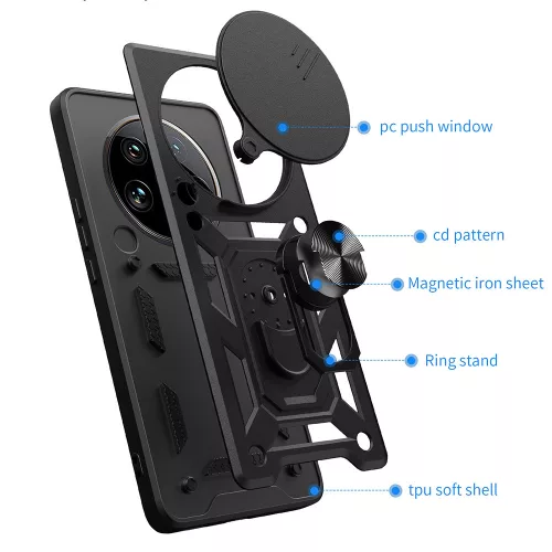 Techsuit - CamShield ütésálló tok - Honor Magic7 Lite / X9c - Kék