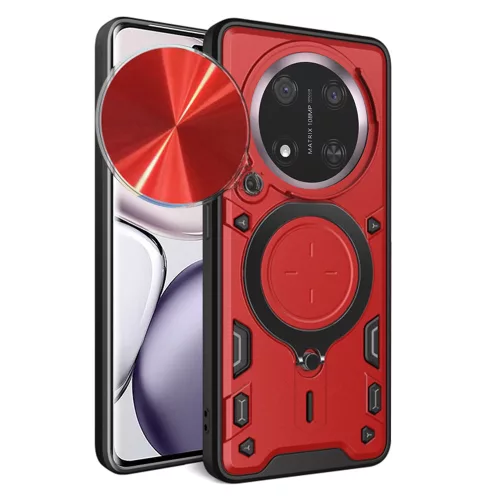 Techsuit - CamGuard Pro ütésálló tok - Honor Magic7 Lite / X9c - Piros