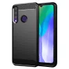 Techsuit - Carbon szilikon tok - Huawei Y6p - Fekete