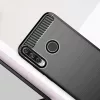 Techsuit - Carbon szilikon tok - Huawei Y6p - Fekete