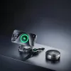 Havit - 3 az 1-ben vezeték nélküli töltőállomás (W3100) - telefonhoz/iWatch-hoz/fülhallgatóhoz, összecsukható, 15W - fekete