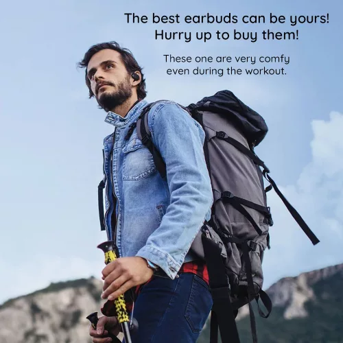 Havit - Vezeték nélküli fülhallgató (OWS914) - Mikrofonnal, Bluetooth 5.3, True Wireless Stereo, ENC, USB-C, 500mAh - Bézs